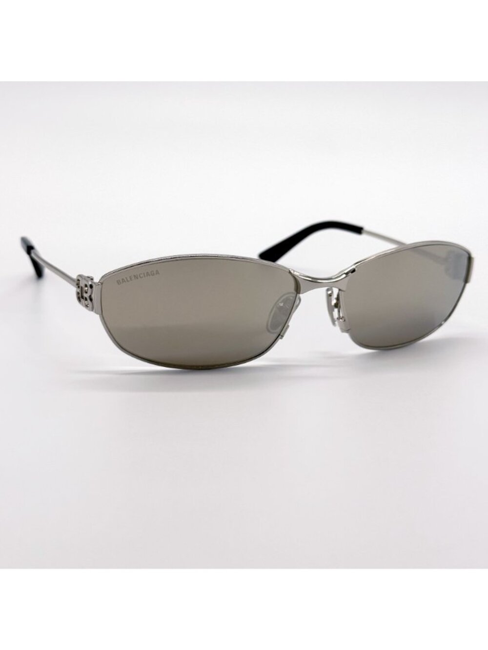 NEW BALENCIAGA BB0336S 006 SUNGLASSES SILVER WOMEN EYEWEAR BALENCIAGA - Picture 6 of 11